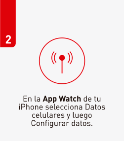Configuración de los datos móviles para el Apple Watch